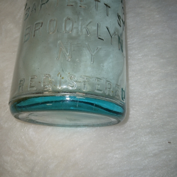 VINTAGE Jacobs Bottling Wrks 30-33 Bartlett St Brooklyn, NY 1 pint 11 punces - Picture 5 of 7